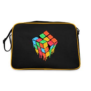 Cube melted gift - Retro Bag - black/gold - Back