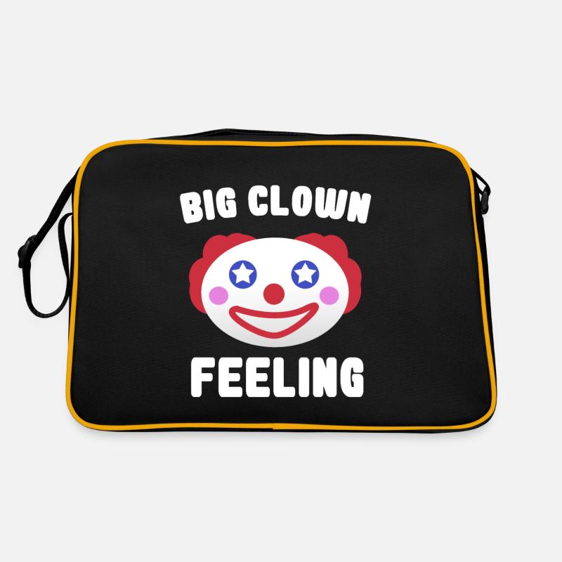Big clown feeling for carnival Halloween circus Retro Bag
