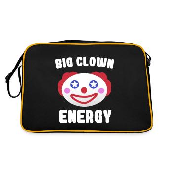 Big Clown Energy Meme Ella Lopez Design - Sac Retro - noir/or - Dos