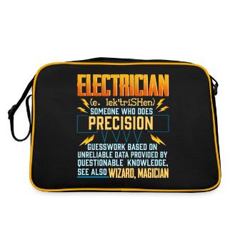 Electronics engineering Electrical engineer Lineman - Retro Bag - black/gold - Back