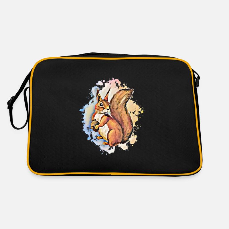 Eichhörnchen Retro Tasche