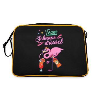 Team liquorice girls evening gift - Retro Bag - black/gold - Back