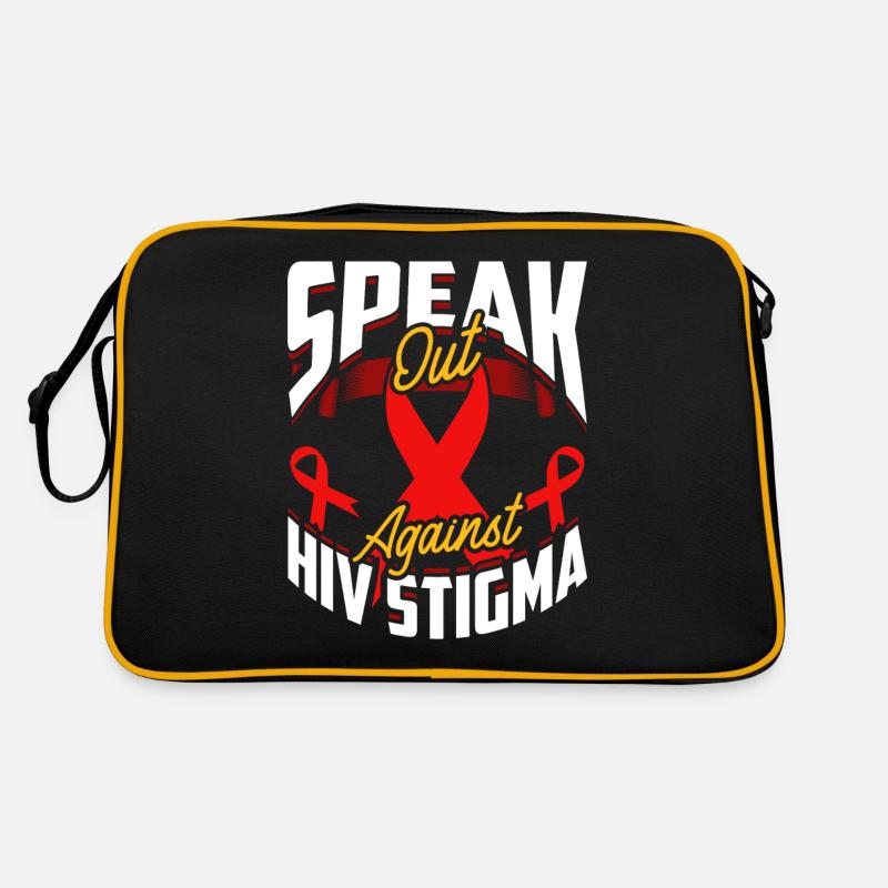 Sensibilisation au VIH Sida Stigmatisation Citation Sac Retro