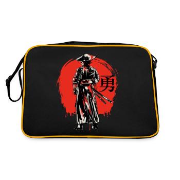 Samouraï japonais Guerrier Bushido Miyamoto Musashi - Sac Retro - noir/or - Dos