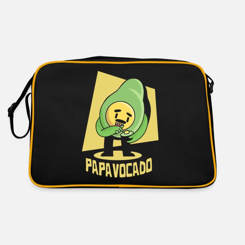Father Papa Papa Gift Avocado Papa Gift Retro Bag