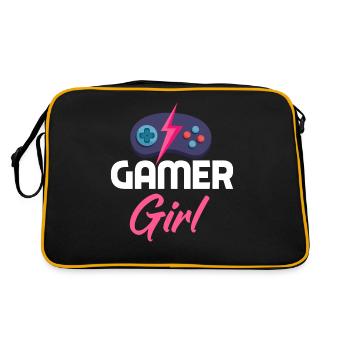 Gamer Girl Gamer Gamer Gamer Gamer - Retro Bag - black/gold - Back