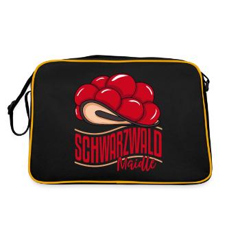 Black Forest Maidle Bollenhut Gift for Women - Retro Bag - black/gold - Back
