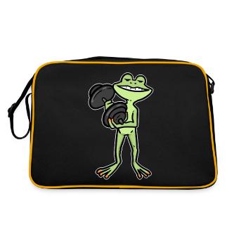 Bodybuilding frog fitness dumbbell - Retro Bag - black/gold - Back