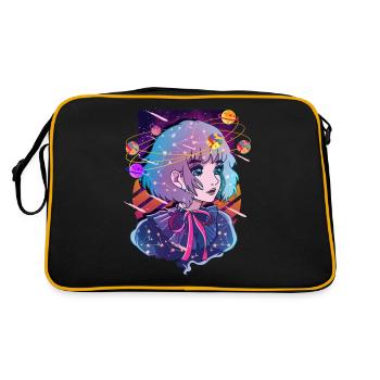 Anime Solar System Dizzy Planets - Retro Bag - black/gold - Back