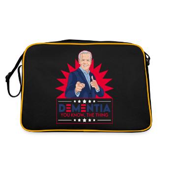 Joe Biden, vous connaissez la démence - Sac Retro - noir/or - Dos