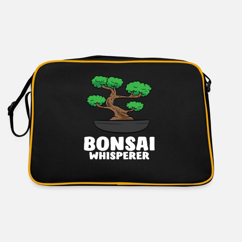 Bonsai Baum Flüsterer Retro Tasche