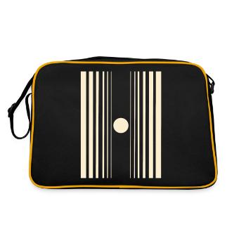 Effet doppler de conception Nerd - Sac Retro - noir/or - Dos