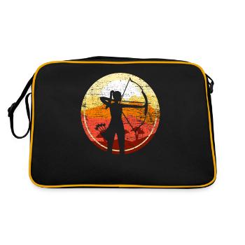 Tir à l'arc rétro - Sac Retro - noir/or - Dos