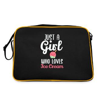 Crème glacée Crème glacée Chocolat Crème glacée Vanille Glace - Sac Retro - noir/or - Dos
