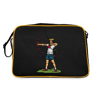Cool Jesus tir à l’arc idée cadeau - Sac Retro - noir/or - Dos