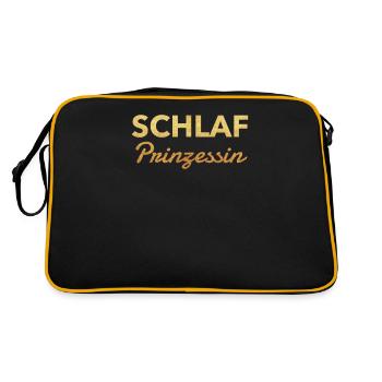 Sleep Sleeping Princess Daughter Women - Retro Bag - black/gold - Back