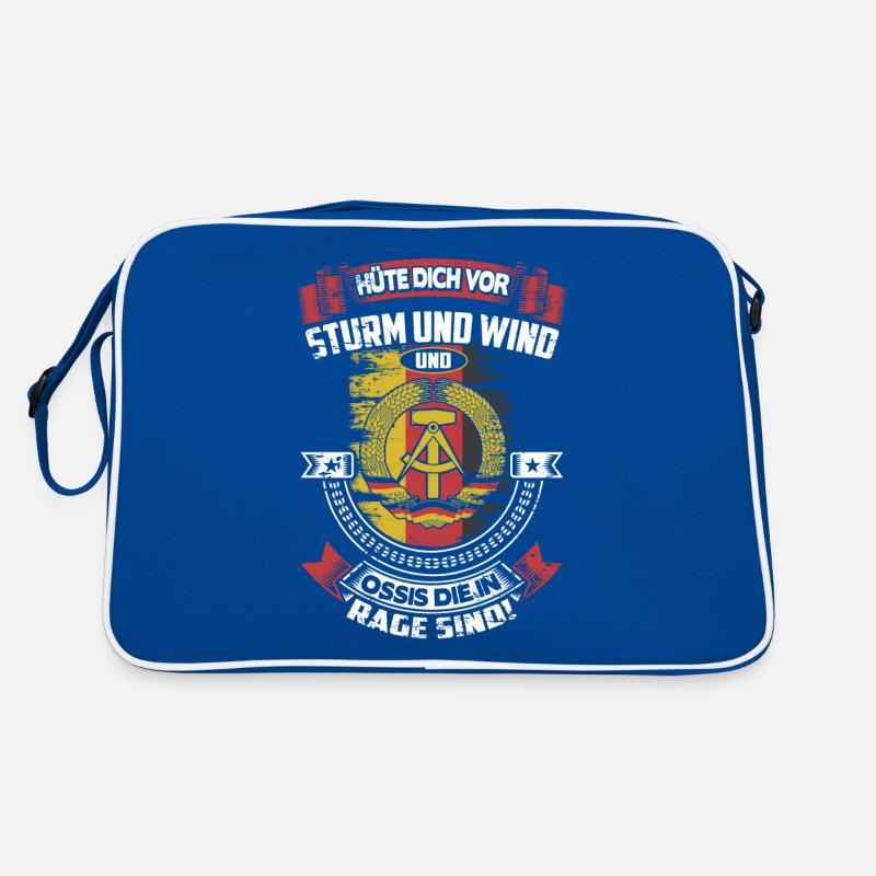 Vorsicht vor Ossis – DDR-Humor mit Ostalgie-Touch Retro Tasche