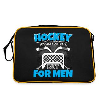 Hockey sur glace bâton de hockey sur glace rondelle d'hiver - Sac Retro - noir/or - Dos