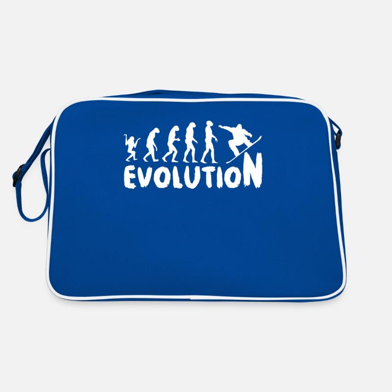 Snowboard évolution snowboard snowboarder hiver Sac Retro