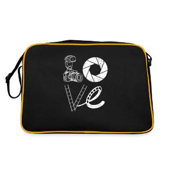 Photographe Photographe Photographie Appareil photo - Sac Retro - noir/or - Dos