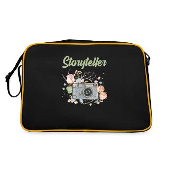 Photographe Photographe Photographie Appareil photo - Sac Retro - noir/or - Dos