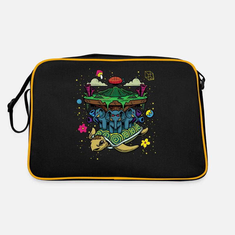 Pilz Schildkröte Heißluftbalon Elefant Retro Tasche