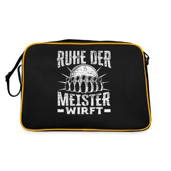 Kegeln Verein - Retro Tasche - Schwarz/Gold - Hinten
