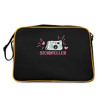 Photographe Photographe Photographie Appareil photo - Sac Retro - noir/or - Dos