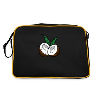 noix de coco - Sac Retro - noir/or - Dos