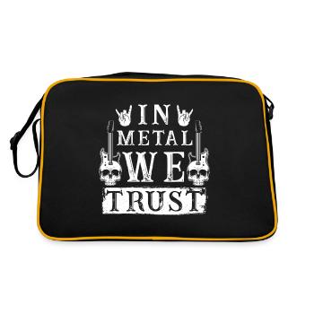 In Metal nous faisons confiance - Sac Retro - noir/or - Dos