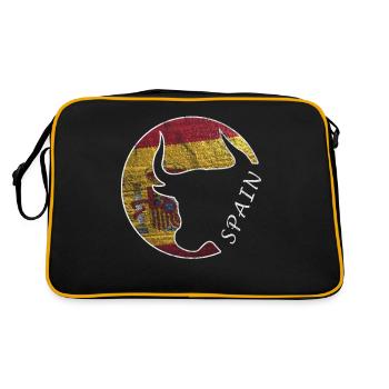 Espagne, pavillon, Espagnol, Espagnol - Sac Retro - noir/or - Dos