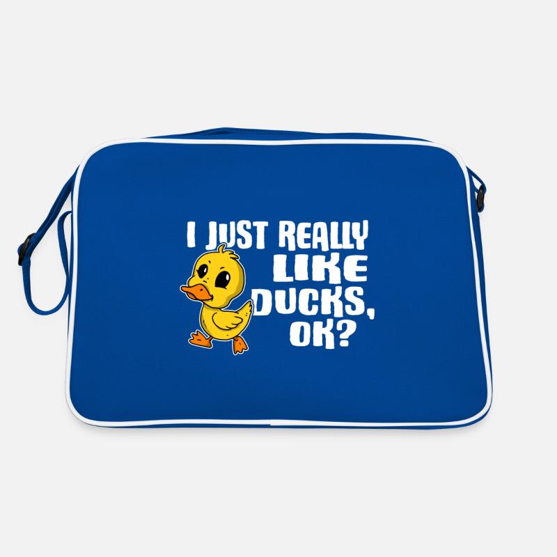 I Just Really Like Ducks Ok Ente Geschenkidee Retro Tasche