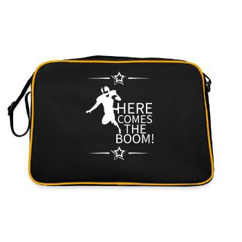 HereBoom - Retro Tasche - Schwarz/Gold - Hinten