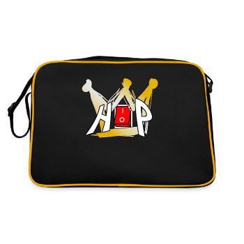 Hip hop rap rapper rapping - Retro Bag - black/gold - Back