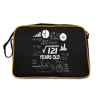 11e anniversaire maths - Sac Retro - noir/or - Dos