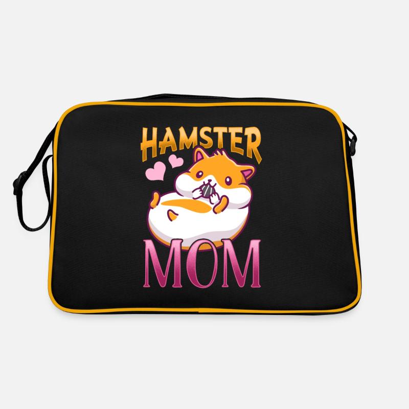 Süßer Hamster Liebende Mutter Tierliebe Retro Tasche