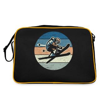 Pilote de ski vintage - Sac Retro - noir/or - Dos