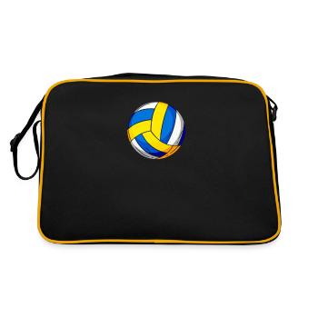Volley- de beach-volley - Sac Retro - noir/or - Dos