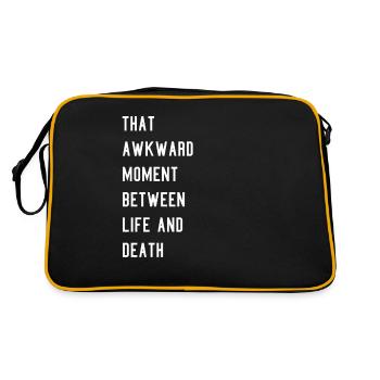 drôle Meme Statement Tshirt Motif Idée cadeau - Sac Retro - noir/or - Dos