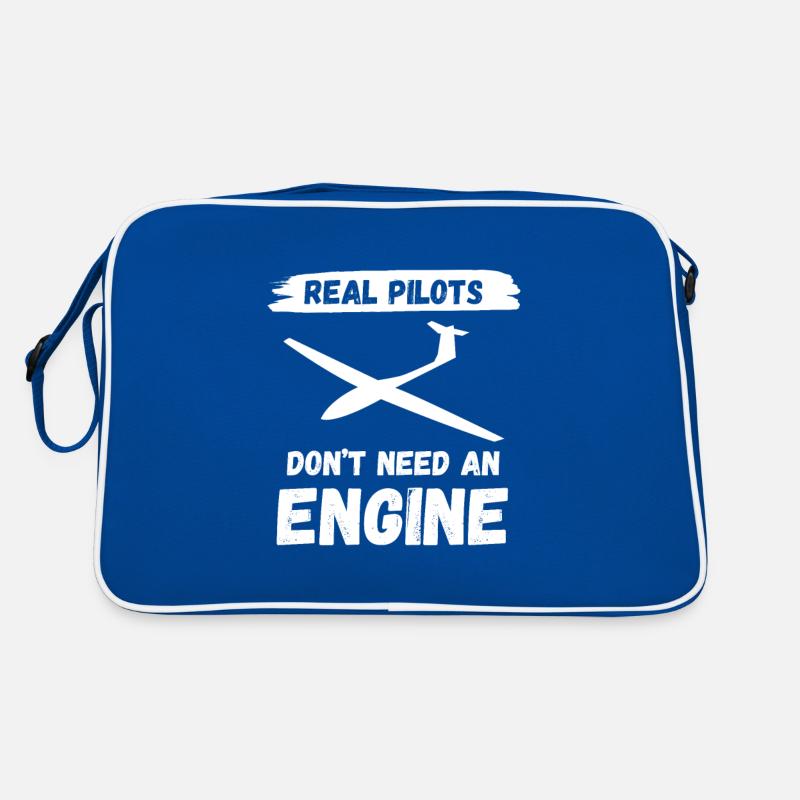 Airplane glider pilot glider gift pilot Retro Bag