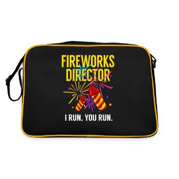 Feux d’artifice Pyrotechniciens Fusée Kracher - Sac Retro - noir/or - Dos