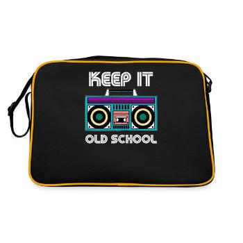 90s 90s costume 90s party 90s mode - Sac Retro - noir/or - Dos