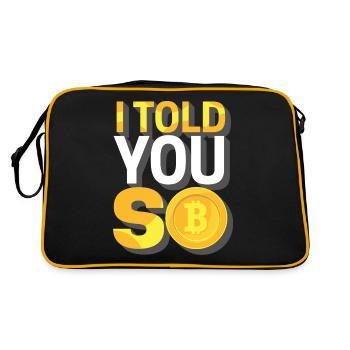 Bitcoin - Retro Bag - black/gold - Back
