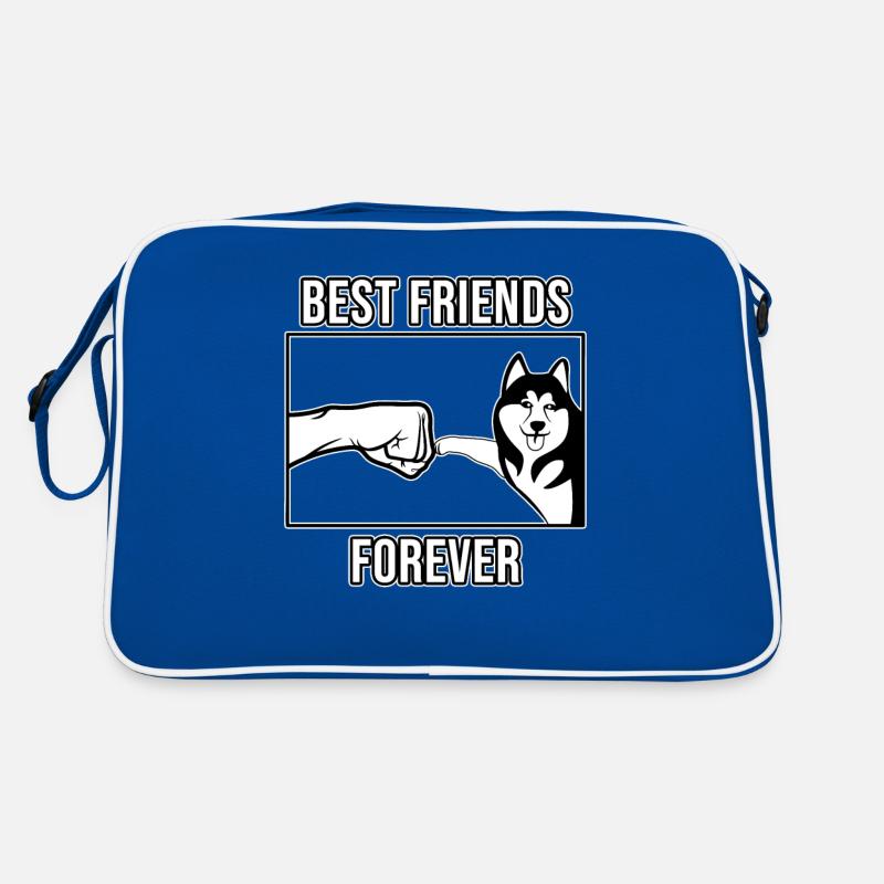 Fauststoß Bester Husky Siberian Husky Freund Retro Tasche