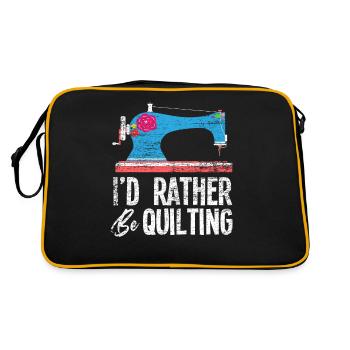Quilting - Retro Bag - black/gold - Back