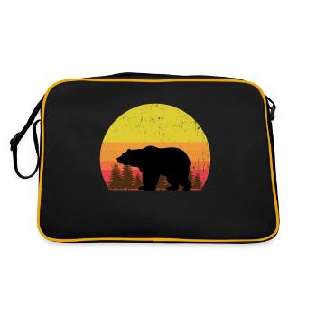 Palette de couleurs Papa Bear - Sac Retro - noir/or - Dos