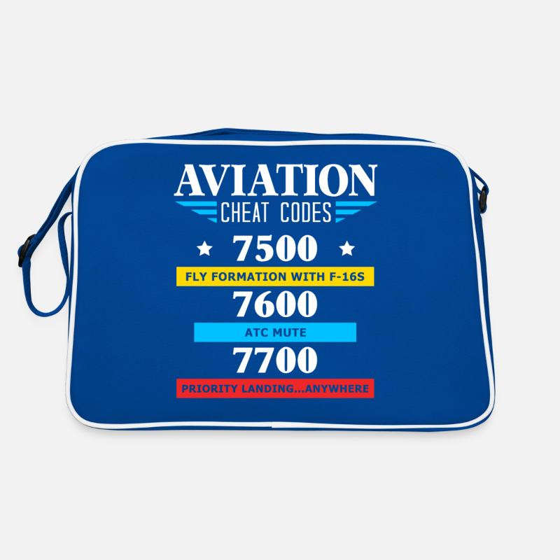 Cadeau de codes de triche d'aviation, cadeau d'aviation, Sac Retro