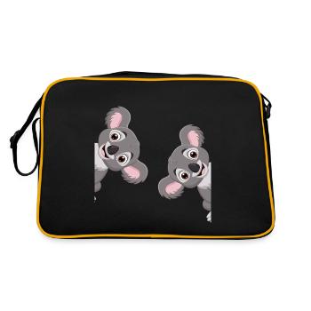Koala - Sac Retro - noir/or - Dos