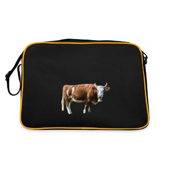 Enfants cadeau vache - Sac Retro - noir/or - Dos
