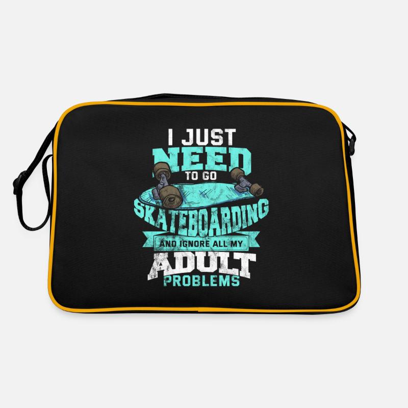 Tableau cadeau Skateboard Life Kickflip SK8ing Sac Retro